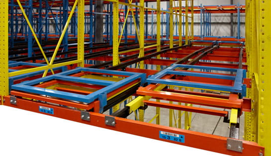 Pushback Racking Systems from Carolina Handling