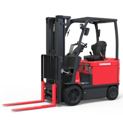 Raymond 4760 sit-down counterbalanced forklift designed for indoor material handling, pallet transport, and warehouse operations